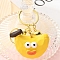 Resin Keychain, Vegetable and Fruit Theme, Banana, Pendant: 56x34mm