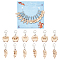 NBEADS 12 Pcs Cat and Sheep Stitch Markers, Wood Stitch Markers Removable Lobster Clasps Locking Stitch Marker for Knitting Weaving Sewing Jewelry Making, Wheat