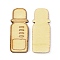 Wooden Cabochons, Bottle, Pale Goldenrod, 29.5x12x2.3mm