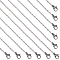SUNNYCLUE 20 PACK 24 Inch/ 0.6m 2mm 304 Stainless Steel Necklace Chains Bulk Silver Necklaces Making Chain Metal Lobster Claw Cable Chains Necklaces for Jewelry Making Supplies Women Adult DIY Craft
