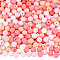 1 Box 500Pcs Candy Color Acrylic Beads Round Frosted Bead Bulk 8mm Plastic Balls Pastel Matte Mix Gumball Loose Spacer Beads for Jewelry Making Bracelets Necklaces Earrings Keychain DIY Craft