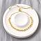 Brass Round Beads Slider Bracelets for Women, with Cubic Zirconia & Gold Sand, Cadmium Free & Lead Free, Rack Plating, Long-Lasting Plated, Real 18K Gold Plated, Inner Diameter: 1-3/8 inch(3.5cm)~3-1/8 inch(8cm)