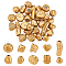 PH PandaHall 40PCS Golden Twist Spacer Beads, 4 Styles 304 Stainless Steel Beads Irregular Loose Beads for DIY Bracelet Necklace Jewelry Making DIY Christmas Halloween Jewelry Gift