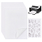 Self-adhesive Non-woven Fabrics, Water Soluble Stabilizer for Embroidery, White, 200x150x0.4mm