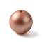 Food Grade Eco-Friendly Silicone Beads, Round, Dark Salmon, 15mm, Hole: 2mm