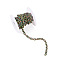 304 Stainless Steel Cable Chains, Unwelded, with Spool, Rainbow Color, 6x8x1.5mm, 2m/roll