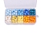 10 Grids 10 Colors Wax Granule Set, Sealing Wax Particles Kits for Retro Seal Stamp, Star, Mixed Color, 125x65mm