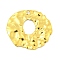 Ion Plating(IP) 304 Stainless Steel Pendants, Textured, Flat Round Charms, Real 18K Gold Plated, 32x33x2mm, Hole: 2mm