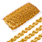 Polyester Paillette Beads, Sequins Beads, Ornament Accessories, Paillette Roll, Wave, Orange, 17mm, 11m/roll