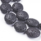 Brins de perles de pierre de lave naturelle G-F647-05-3