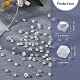 10 brins 2 brins de perles de verre de galvanoplastie transparentes de style EGLA-SZ0001-37B-2