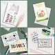 Rectangle superdant avec des cartes à motifs d'animaux mixtes DIY-SD0001-02-4