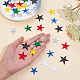GORGECRAFT Pack of 42 Iron On Embroidered Star Patches Sew On Appliques Fabric Stars Stickers Gold Stars Stickers for Fabric Hats Clothes Shoes Shirts Jackets DIY-GF0006-41-3