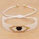 Bracelet en perles de verre tressées BJEW-A121-25-3