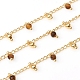 Handmade Faceted Natural Tiger Eye Beaded Chains CHC-E021-02J-4