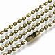 Iron Ball Chain Necklace Making IFIN-Q120-03AB-1