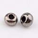 Dark Gray 11/0 Grade A Electroplated Glass Seed Beads X-SEED-Q008-F576-2