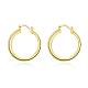 Vogue Design Ring Brass Hoop Earrings EJEW-BB01543-1