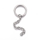 304 Stainless Steel Split Key Ring Clasps X-STAS-L226-009A-2
