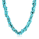 Vintage Natural Turquoise Chips Beaded Necklaces NJEW-BB16531-E-1