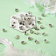 Kissitty 40 pièces 20 perles européennes en alliage de zinc de style FIND-KS0001-20-3