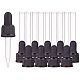 PandaHall Elite 12pcs Glass Eye Droppers for Essential Oil 15ml (1/2 Ounce) Pressure Rotating Cover Oil Droppers Pipettes Roller Tops for Essential Oil Bottles PH-TOOL-G011-13C-4