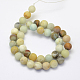 Brins de perles d'amazonite de fleurs naturelles G-G697-F05-4mm-2