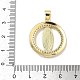 Латунные микро проложить кубического циркония подвески KK-Q068-40A-G-3