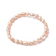 Braccialetto elastico con perline di perle naturali da donna BJEW-JB09188-1