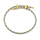 Bracciali intrecciati con cordino in poliestere regolabile&nbsp;BJEW-Z085-01G-17-1