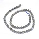 Chapelets de perles en labradorite naturelle  G-F602-04-6mm-2
