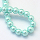 Baking Painted Pearlized Glass Pearl Round Bead Strands HY-Q003-10mm-45-4