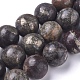 Brins de perles de pyrite africaine naturelle G-D0006-C05-10mm-1