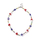 Pilz handgefertigte Bunte Malerei-Perlenketten für Frauen NJEW-JN03983-1