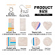 Fashewelry kit per la creazione di orecchini a goccia stampati in 3d bicolore fai da te DIY-FW0001-18-2
