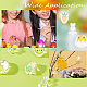 SUNNYCLUE 1 Box 30Pcs 3 Styles Easter Beads Bunny Beads Chicken Rabbit Eggs Carrot Vegetable Bead Spring Acrylic Cartoon Spacer Loose Bead for Jewelry Making Necklace Bracelet Earring Women DIY Crafts OACR-SC0001-13-5