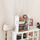 木製ミニチュア装飾品  マイクロランドスケープホームドールハウスアクセサリー  小道具の装飾のふりをする  棚  ホワイト  30x63x72mm PW-WG98478-01-2