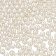 Pandahall 1 caja de perlas de vidrio teñidas ambientales perlas redondas perlas de vidrio beige para hacer joyas de 6 mm HY-BC0001-6mm-RB011-2