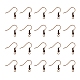 Brass Earring Hooks KK-YW0001-28R-4