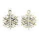 Tibetan Style Alloy Snowflake Pendants X-TIBEP-A8204-AS-RS-1
