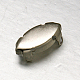 Horse Eye Brass Sew on Prong Settings KK-F369-01-4x15mm-2