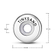 Tinysand 925 cuentas de tapón de estilo común de plata de ley TS-S-105-2