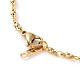 Set di gioielli con bracciale e collana e cavigliere con catena a maglie in ottone SJEW-JS01167-8