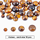 SUPERFINDINGS 40PCS 4 Sizes Natural Tiger Eye Stone Flat Back Dome Cabochons Beads for DIY Jewellery Making (No Hole) G-GA0001-12B-4
