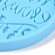 Елочный шар со словом кулон силиконовые Молды DIY-K051-22-4
