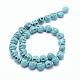 Synthetic Turquoise Beads Strands G-E476-03A-2