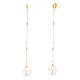 Orecchini pendenti con perle a conchiglia EJEW-JE04137-01-2