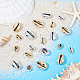 Pandahall – perles en coquillage de cauris galvanisées SHEL-PH0001-34-6
