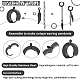 Kit per la creazione di orecchini a cerchio con piume pendenti unicraftale STAS-UN0036-77-4