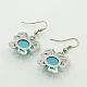 Synthetic Turquoise Jewelry Sets SJEW-J001-04-5
